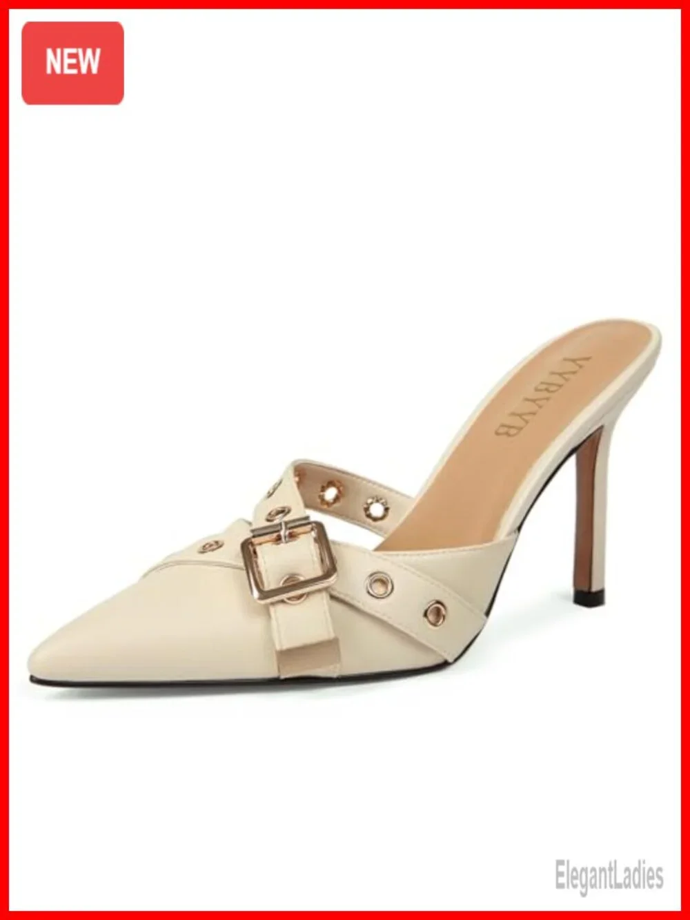 Pointed Closed Toe Kitten Heel Mule Pumps Bow Studded Stiletto Heels Dress